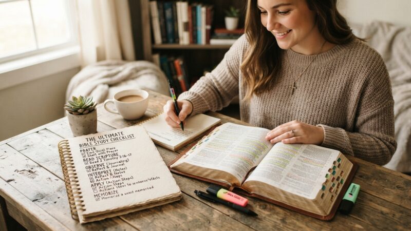 The Ultimate Bible Study Checklist for Christians